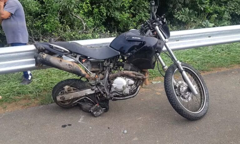 Jovem de 17 anos morre após acidente de moto na BR-459, em Caldas - Foto: Divulgação/PRF