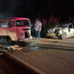 Acidente entre Kombi e Astra deixa quatro vítimas em rodovia de MG - Foto: Divulgação/CBMMG
