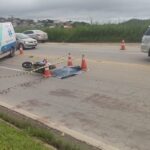Motociclista morre em acidente com carreta na BR-040, em Carandaí - Foto: Divulgação