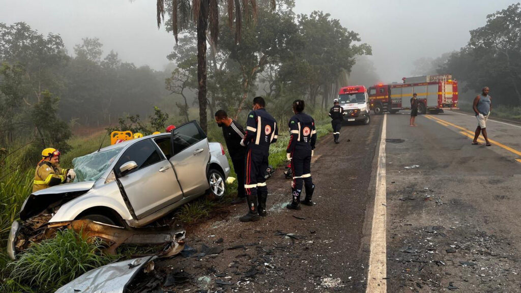 Quatro pessoas morrem em acidentes na BR-040, em Curvelo - Foto: Divulgação/CBMMG
