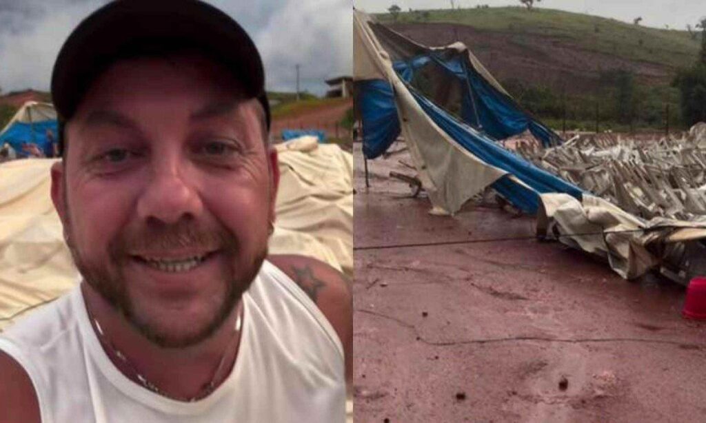 Temporal destrói estrutura de circo de ex-BBB na zona da mata - Foto: Redes Sociais