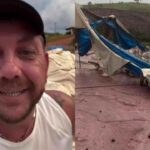 Temporal destrói estrutura de circo de ex-BBB na zona da mata - Foto: Redes Sociais