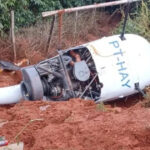 Helicóptero com duas pessoas cai em Nova Resende, no Sul de Minas - Foto: Reprodução/Redes Sociais