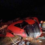 Motorista morre em tombamento de caminhão com batatas em rodovia de MG - Foto: Divulgação/CBMMG