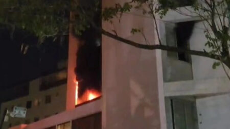 Incêndio em apartamento assusta moradores no bairro Castelo, em BH - Foto: Reprodução/Redes Sociais