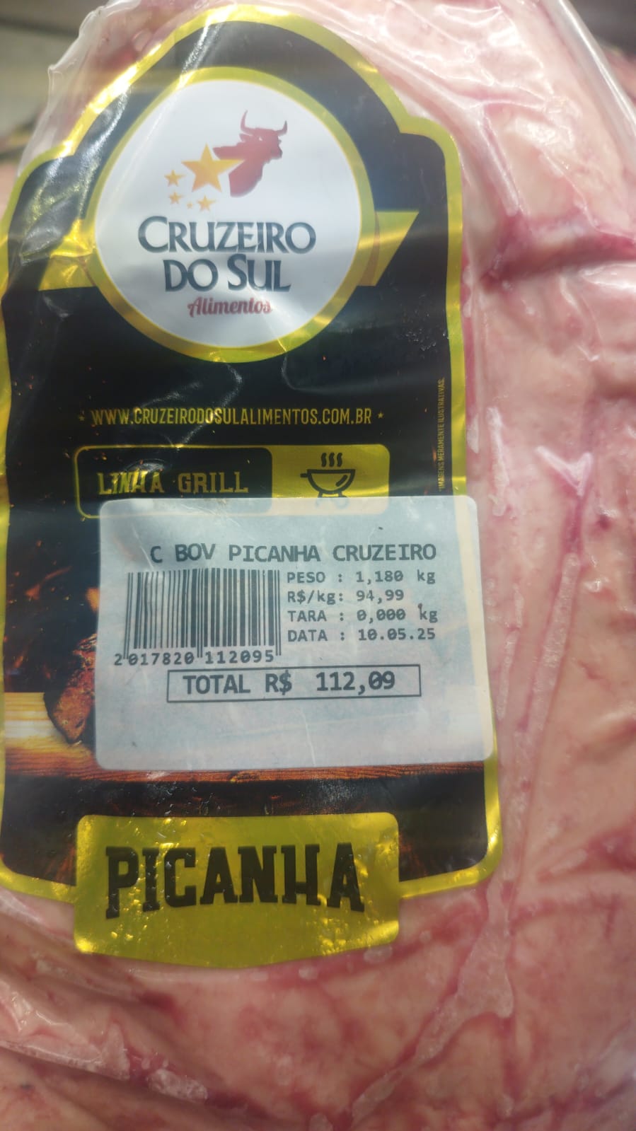 Mulher é presa após furtar picanha de supermercado em Divinópolis - Foto: Divulgação/PMMG