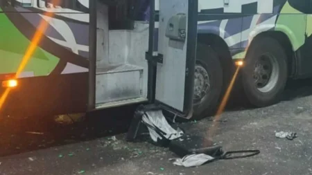 Passageiro é preso após explosão de lança-perfume em ônibus em Barbacena - Foto: Divulgação/PMMG
