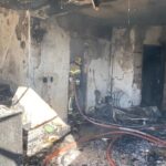 Incêndio em apartamento deixa idosa ferida em área nobre de BH - Foto: Divulgação/Corpo de Bombeiros