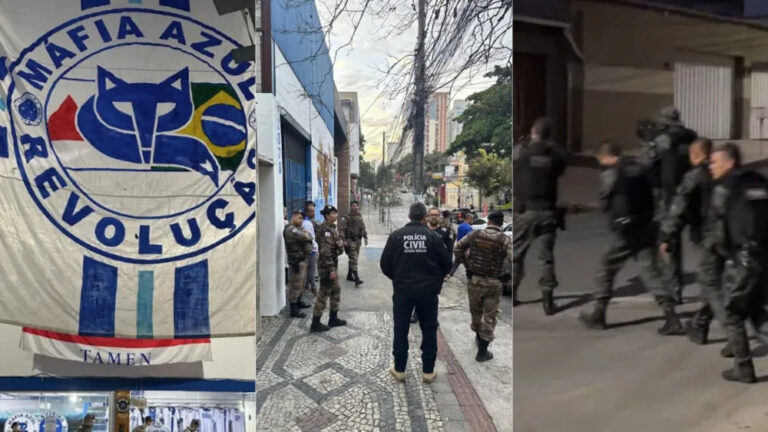 Presidente e vice da Máfia Azul são presos em operação policial nesta terça (10) - Foto: Divulgação/PCMG