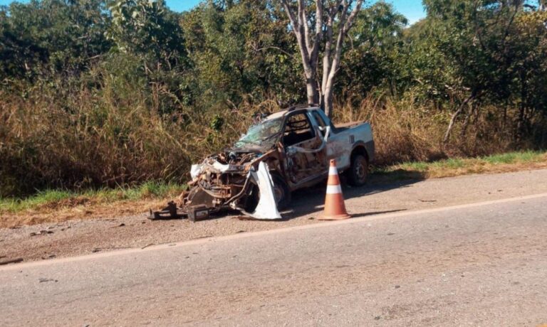Dois idosos morrem em acidente com três veículos na BR-040 - Foto: Divulgação/CBMMG