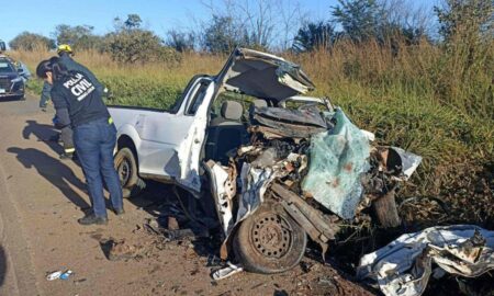 Casal morre em acidente entre dois veículos em rodovia de MG - Foto: Divulgação/PRF