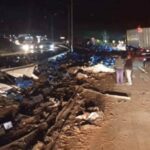 Carreta com carga de cerveja tomba e bloqueia BR-381 por cinco horas em MG - Foto: Reprodução