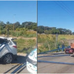 Carro é atingido por carga de caminhão no bairro São Gabriel, em BH - Foto: Reprodução