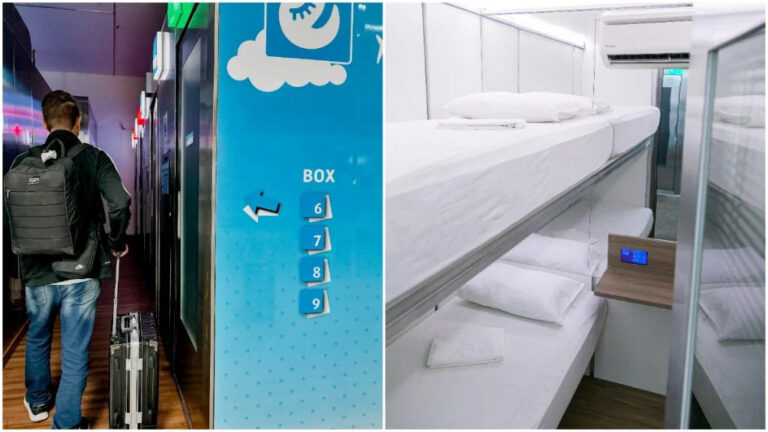 Aeroporto de Confins terá cabines privativas de descanso a partir de setembro - Foto: Felipe Menezes e Siesta Box/Divulgação