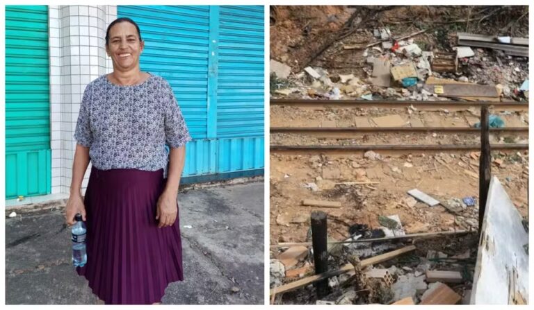 Mulher tropeça em trilho, é atropelada por trem e perde a perna em BH - Foto: Reprodução