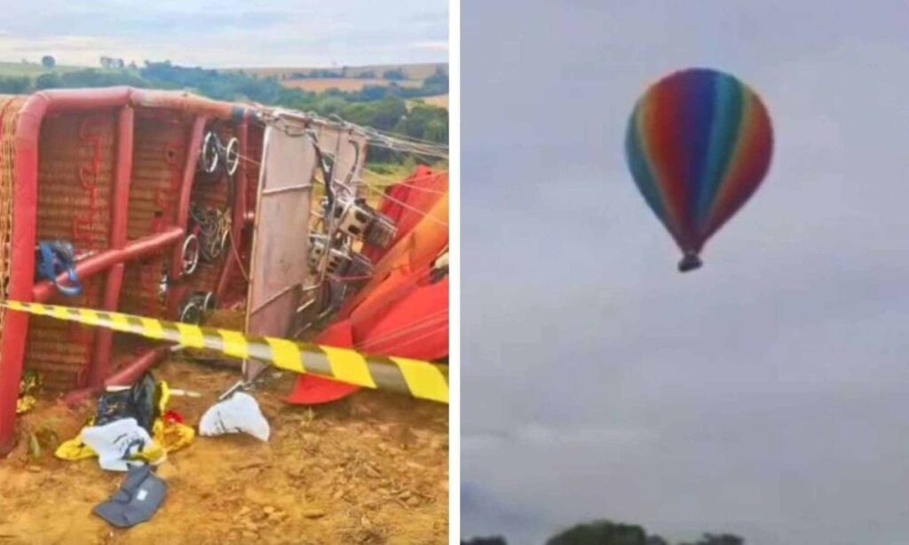 Mineira grávida morre após queda de balão no interior de SP Mulher mineira grávida morre após queda de balão no interior de SP - Foto: Reprodução