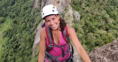 Mulher morre ao cair durante rapel na Pedra do Elefante, em Andradas - Foto: Reprodução/Redes Sociais