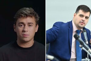 MP denuncia Nikolas Ferreira e Bruno Engler por fake news contra Fuad Noman - Foto: Reprodução + Luiz Santana/ALMG