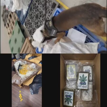 Polícia desmantela esquema de tráfico de drogas voltado para alunos de escola em BH - Foto: Divulgação/Receita Federal