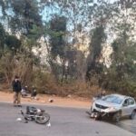Acidente entre carro e motos deixa duas pessoas mortas na BR-262, em Sabará - Foto: Divulgação/CBMMG