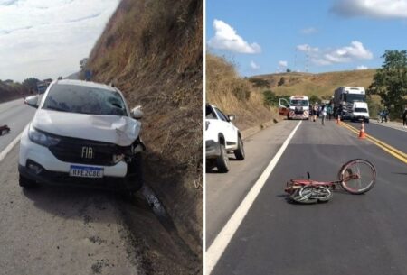 Ciclista de 70 anos morre atropelado por caminhonete na BR-381 - Foto: Divulgação/PRF