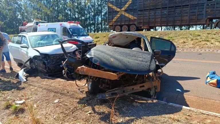 Duas crianças morrem e duas mulheres ficam gravemente feridas em acidente na BR-153, em MG - Foto: Divulgação/Concessionária Triunfo Concebra
