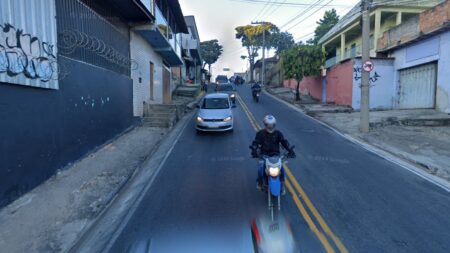 Motociclista morre após acidente com caminhão em Contagem - Foto: Reprodução/Google Maps