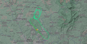 Avião retorna após decolagem e faz pouso de emergência no Aeroporto de BH - Foto: Reprodução/Flighradar24