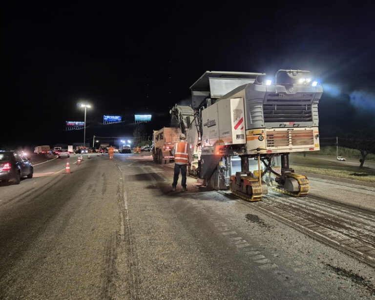 BR-040 recebe obras noturnos em Conselheiro Lafaiete neste fim de semana - Foto: Divulgação/EPR Via Mineira