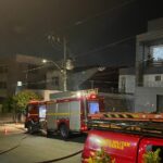 Gatos e cães são resgatados após incêndio atingir casa no bairro Santa Lúcia, em BH - Foto: Divulgação/CBMMG