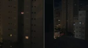 Vídeo de lareira na TV assusta moradores de prédio no Vale do Sereno, em Nova Lima - Foto: Reprodução/Redes Sociais