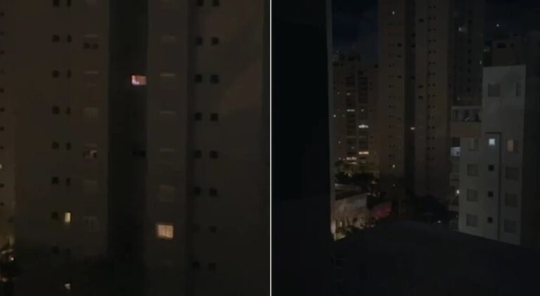 Vídeo de lareira na TV assusta moradores de prédio no Vale do Sereno, em Nova Lima - Foto: Reprodução/Redes Sociais