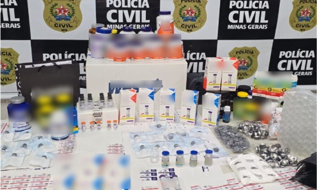Polícia Civil fecha laboratório clandestino de medicamentos para emagrecer em BH - Foto: Divulgação/PCMG