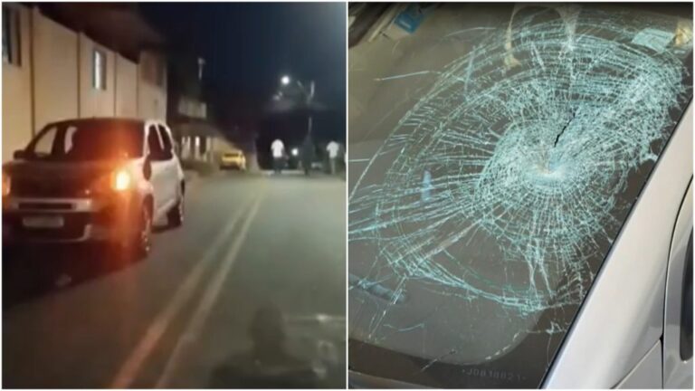 Motorista de app é agredido após pedir que passageira não consumisse cerveja no carro em Ibirité - Foto: Reprodução/TV Globo
