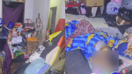 Mulher com deficiência mental é resgatada em casa insalubre em Ribeirão das Neves - Foto: Divulgação/PMMG