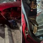 Perseguição policial termina em acidente e deixa feridos na Avenida Cristiano Machado, em BH - Foto: Divulgação/PMMG