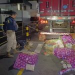 PRF apreende 400 kg de maconha escondidos em carga de carne na BR-262, em Juatuba - Foto: Divulgação/PRF