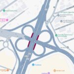 Intervenções no trevo do Belvedere interditam alça de acesso em BH nesta terça-feira (22) - Foto: Divulgação/PBH