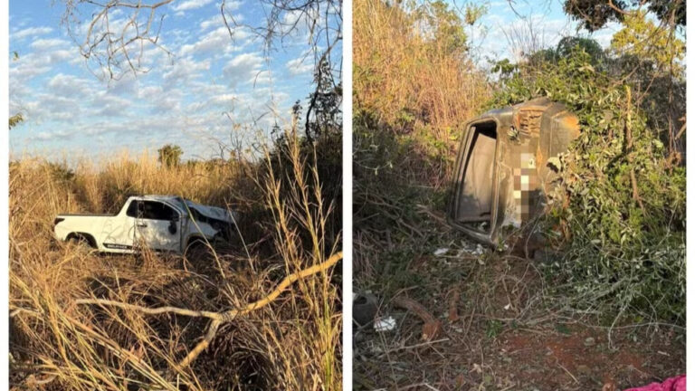 Acidente entre caminhonete e carro deixa quatro feridos na MGC-122, em Capitão Enéas - Foto: Reprodução
