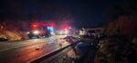 Acidente entre carro e van que saia de igreja deixa 4 mortos e 16 feridos na BR-452, em Uberlândia - Foto: Divulgação/Corpo de Bombeiros