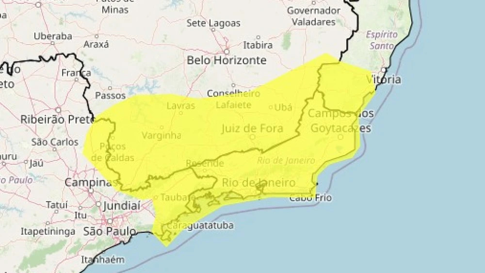 Inmet emite alerta de chuva intensa para 303 cidades de Minas Gerais - Foto: Divulgação/Inmet
