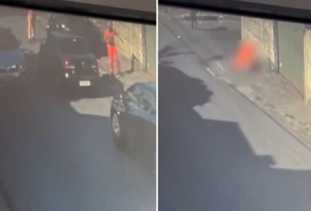 Vídeo mostra momento em que gari Laudemir é baleado e morre em BH - Foto: Reprodução