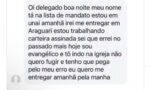 Foragido manda ‘inbox’ a delegado e se entrega após virar evangélico em Araguari - Foto: Reprodução/Redes Sociais
