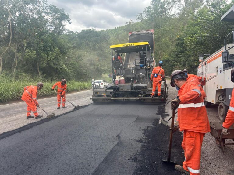 BR-381 tem obras de manutenção do pavimento; veja locais e horários - Foto: Divulgação/Nova 381