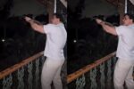 Vídeo mostra assassino confesso de gari em BH atirando com espingarda - Foto: Reprodução