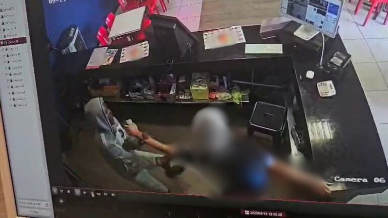 Atendente de lanchonete é roubada e estuprada em BH - Foto: Reprodução/Câmera de segurança