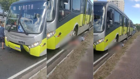 Idoso é atropelado por ônibus do Move na Avenida Vilarinho, em BH - Foto: Reprodução