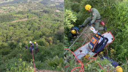 Turista mineira sofre acidente de paraglider no Rio Grande do Sul - Foto: Divulgação/Corpo de Bombeiros