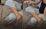 Mulher é agredida com pedradas em posto de saúde na Região Oeste de BH - Foto: Reprodução