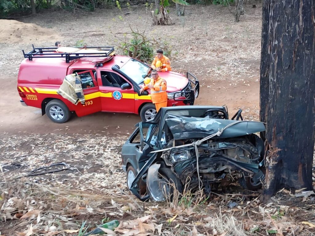 Mulher e bebê morrem após acidente na MG-179, entre Machado e Alfenas - Foto: Divulgação/CBMMG
